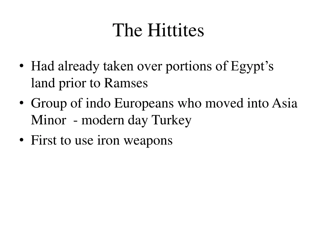 the hittites