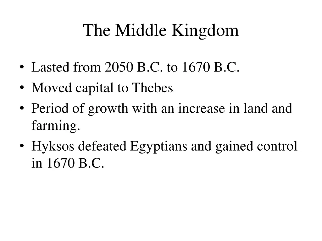 the middle kingdom