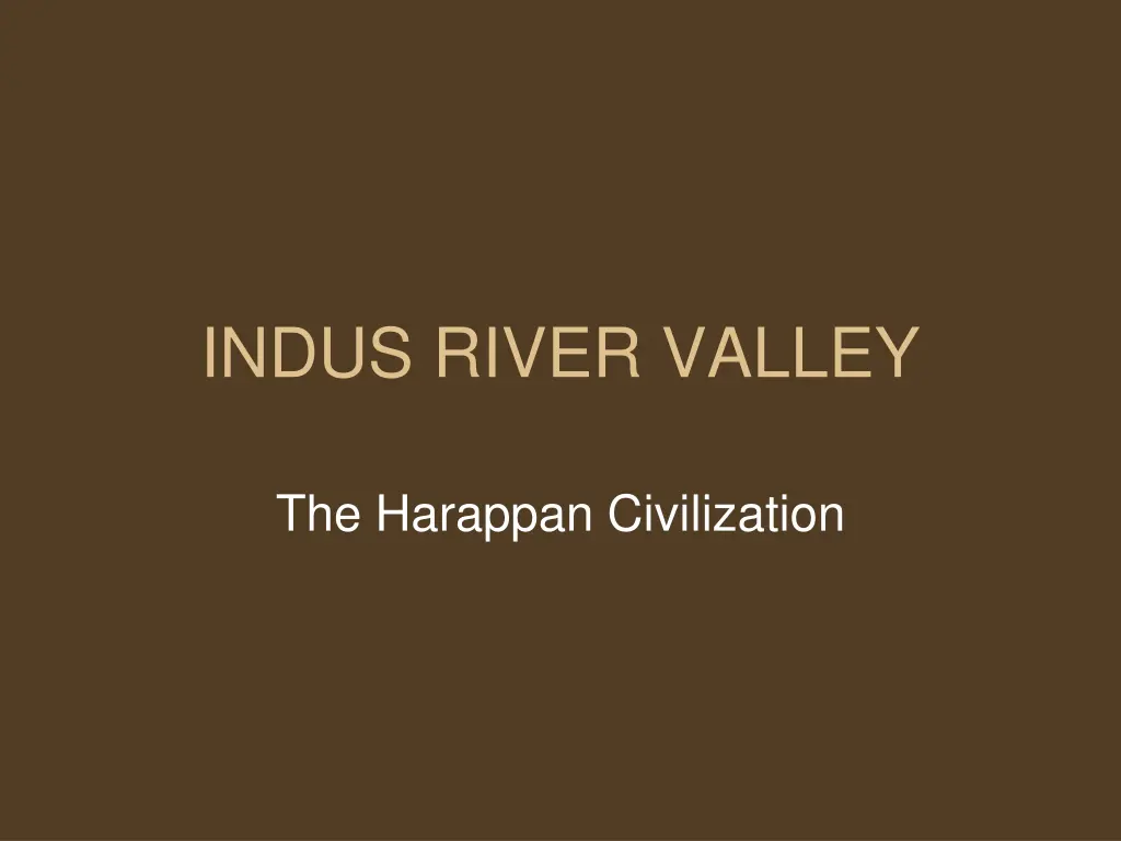 indus river valley