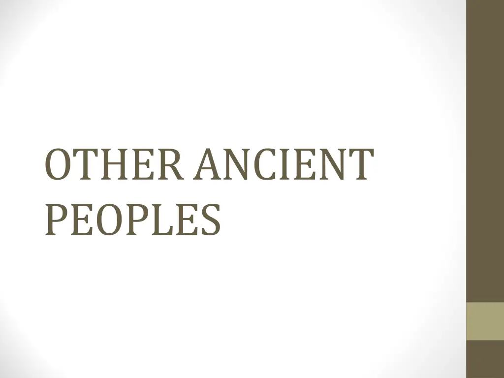 other ancient peoples