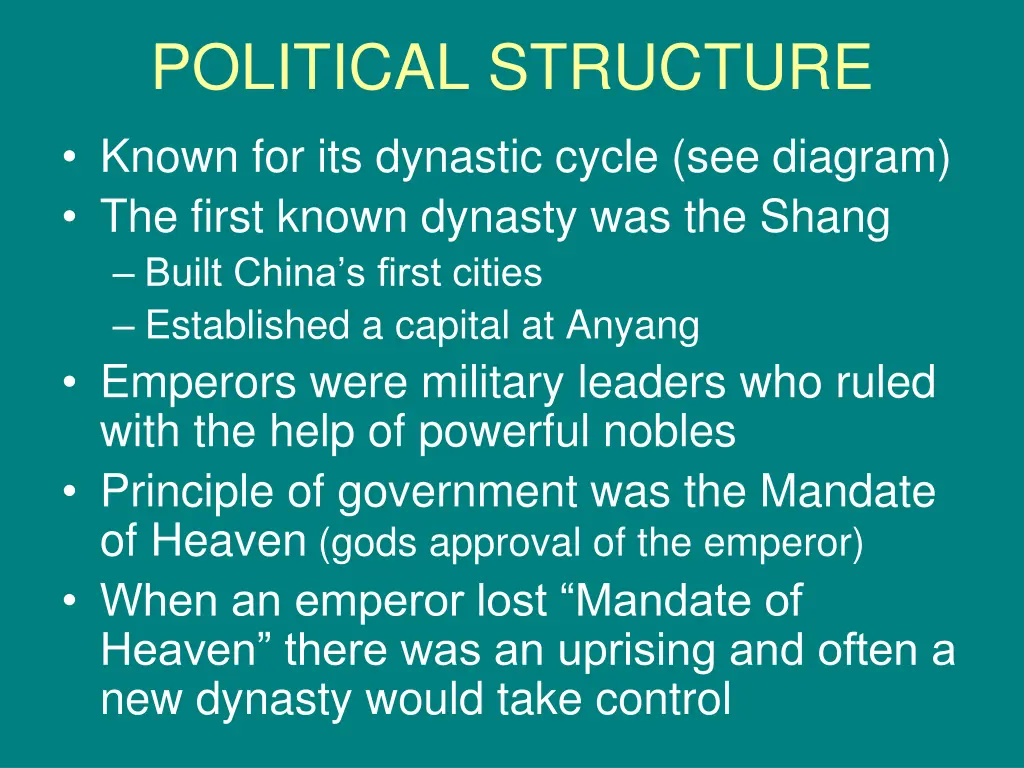 political structure 1