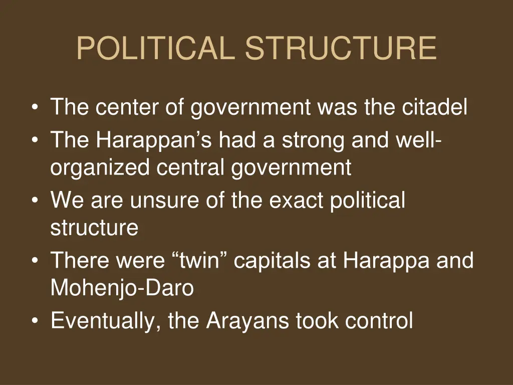 political structure