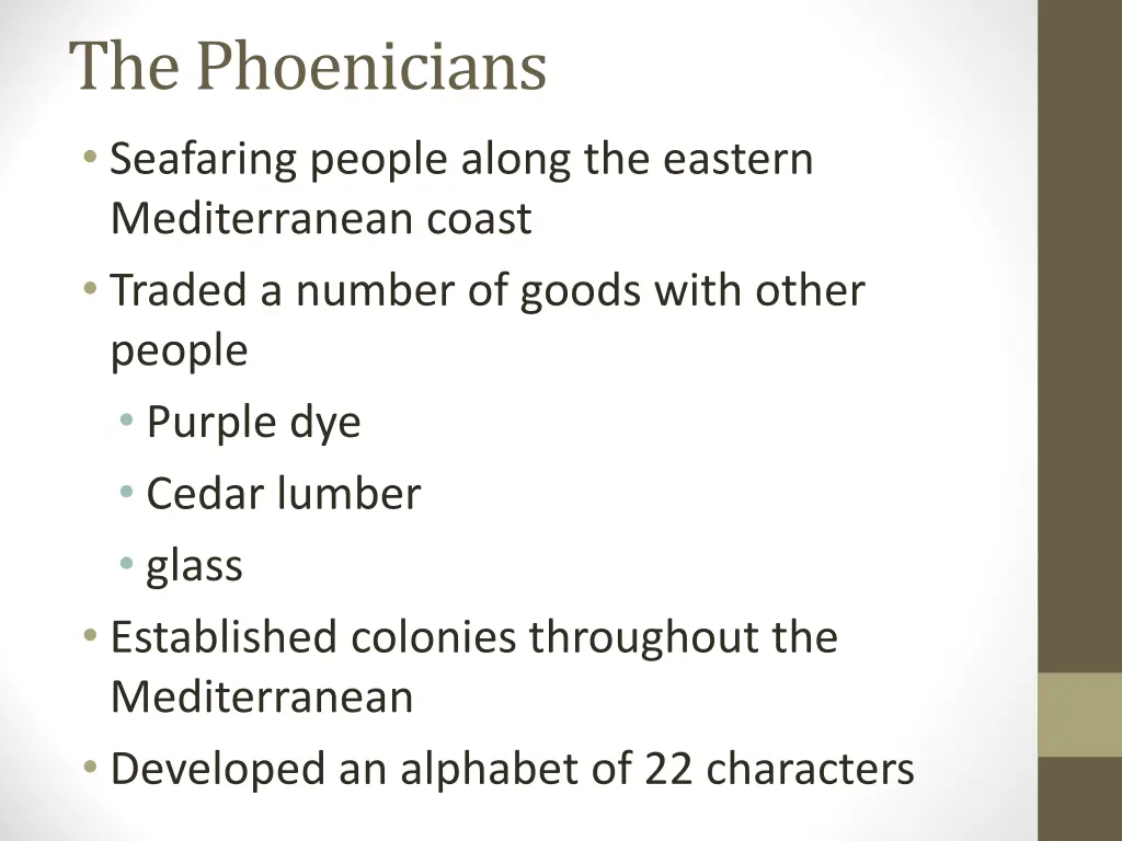 the phoenicians seafaring people along