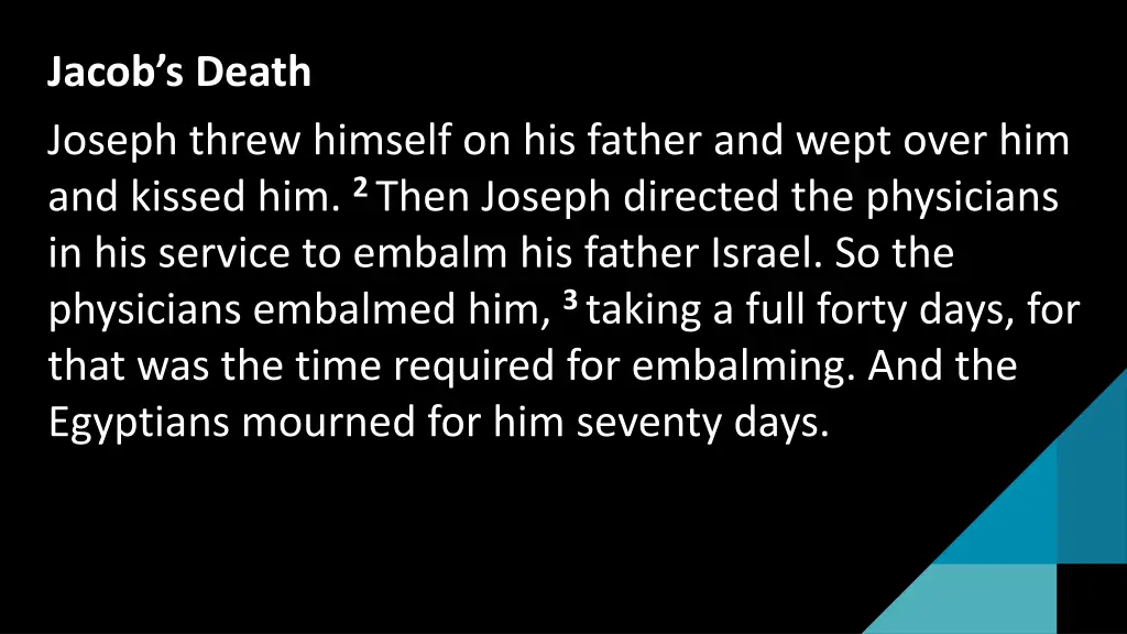 jacob s death joseph threw himself on his father