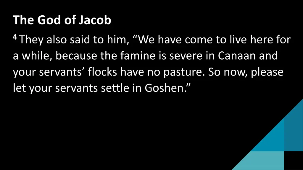 the god of jacob 1