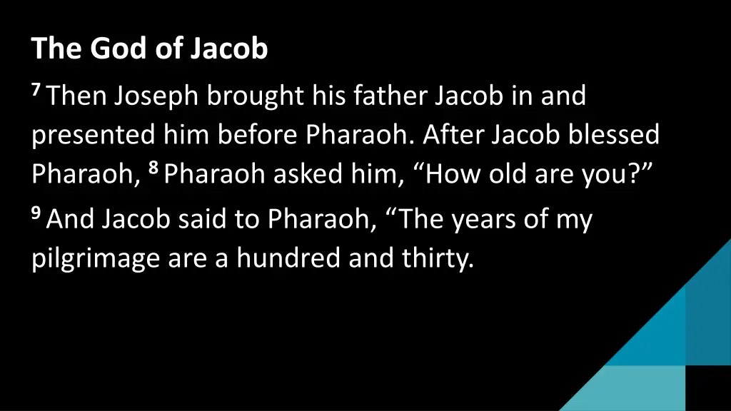 the god of jacob 3