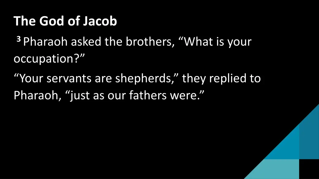 the god of jacob