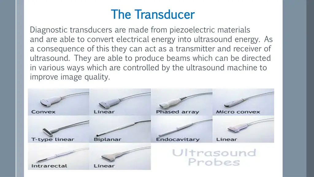 the transducer the transducer