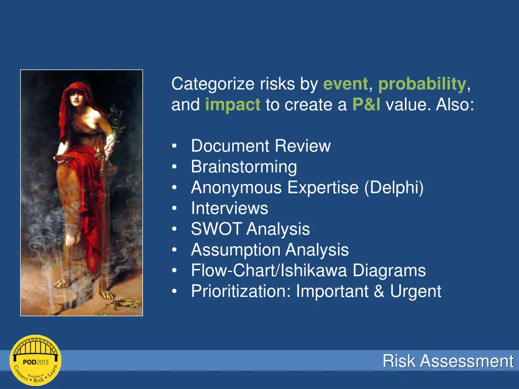 categorize risks by event probability and impact