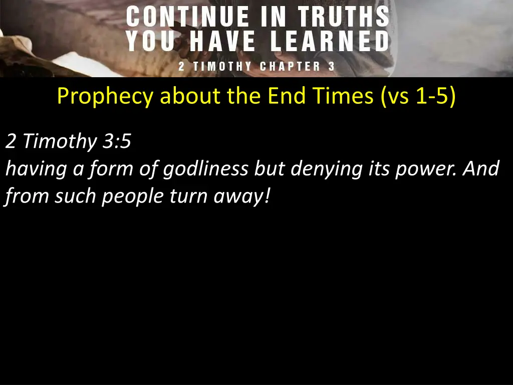 prophecy about the end times vs 1 5