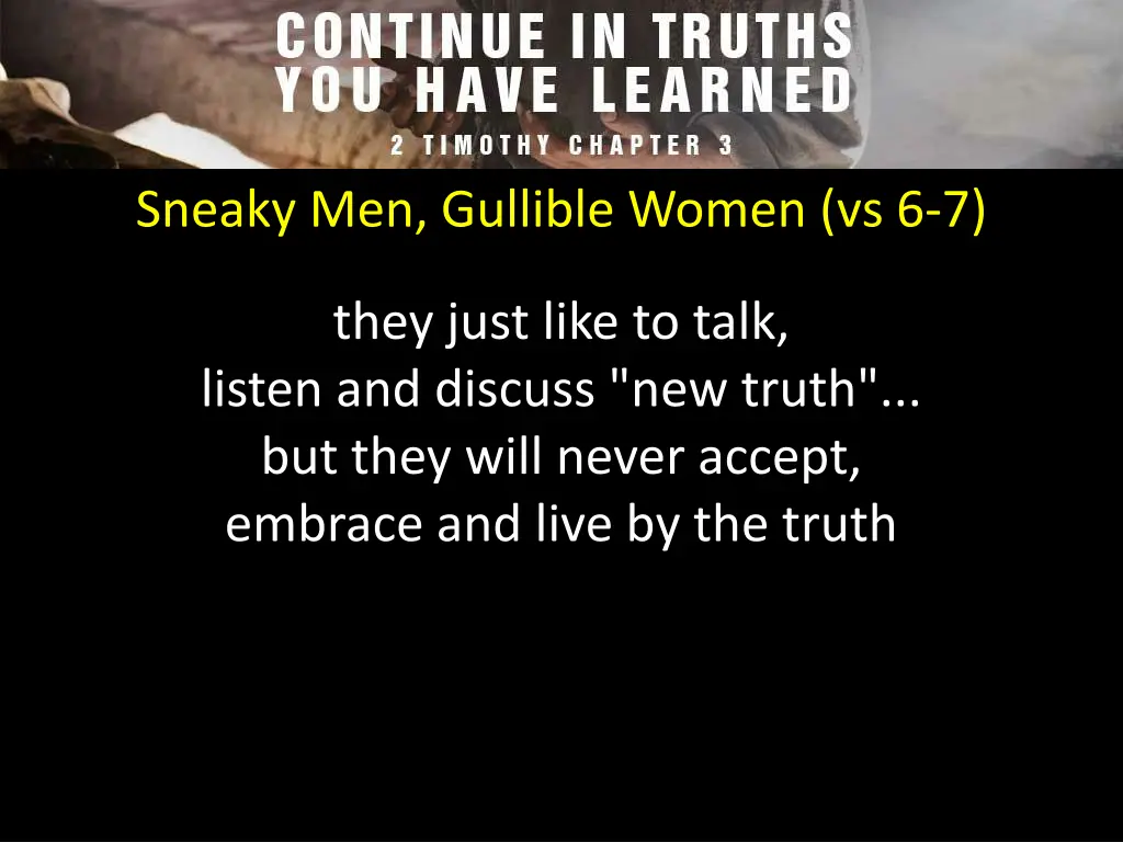 sneaky men gullible women vs 6 7