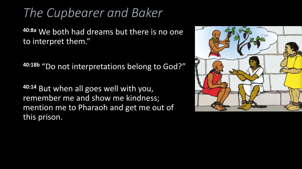 the cupbearer and baker