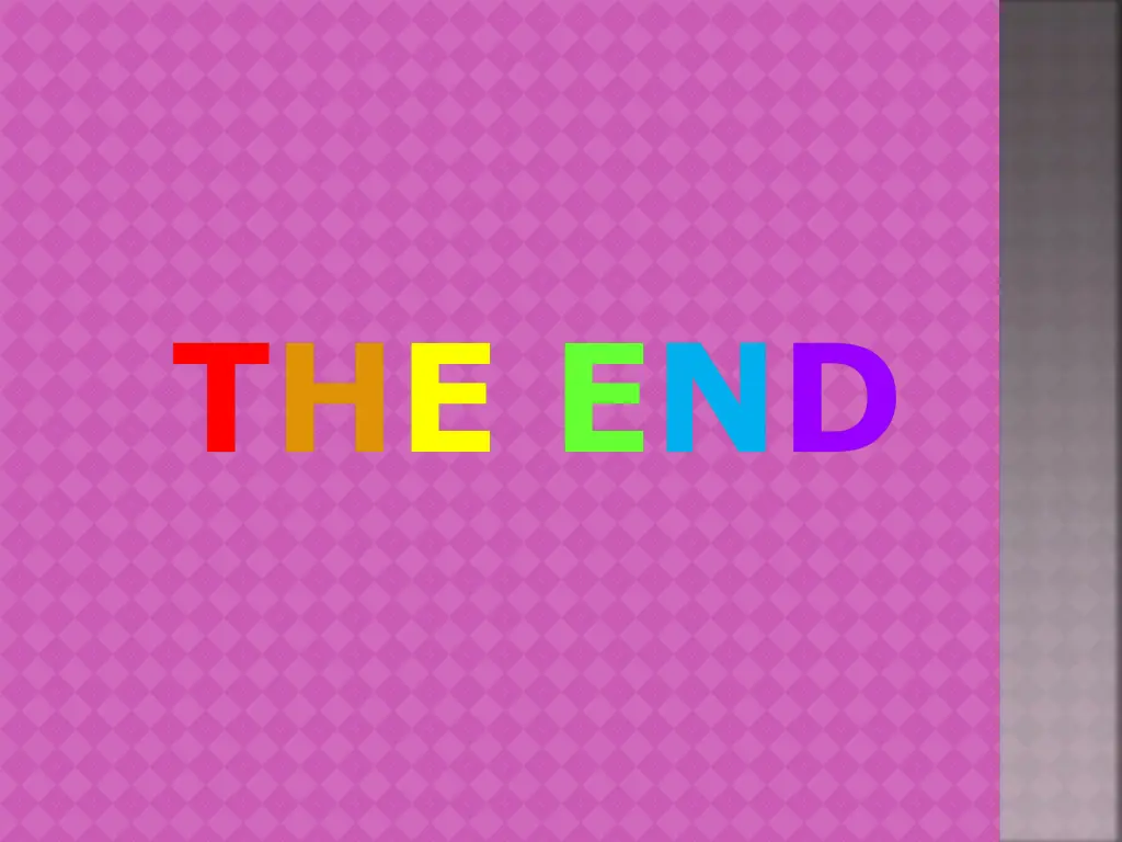 the end