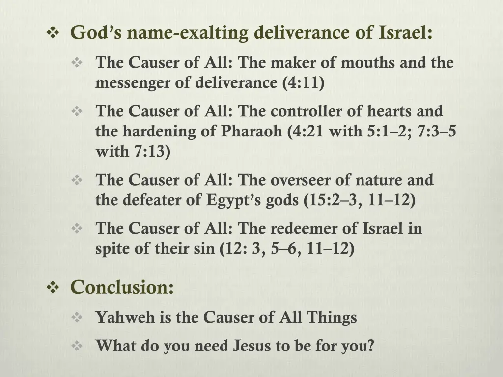 god s name exalting deliverance of israel 2