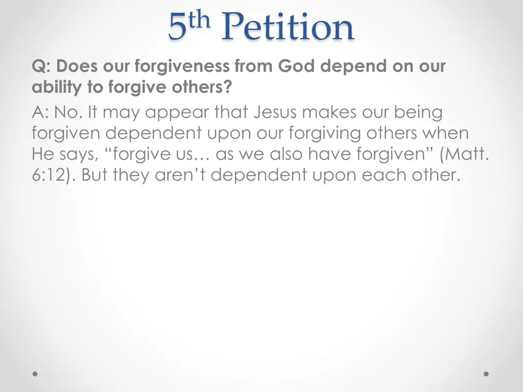 5 th petition 2