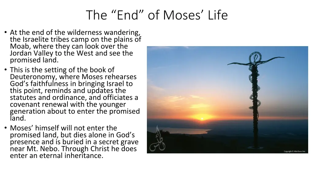 the end of moses life