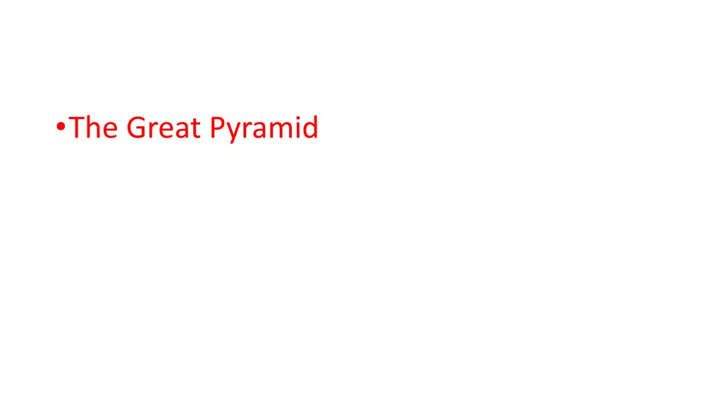 the great pyramid