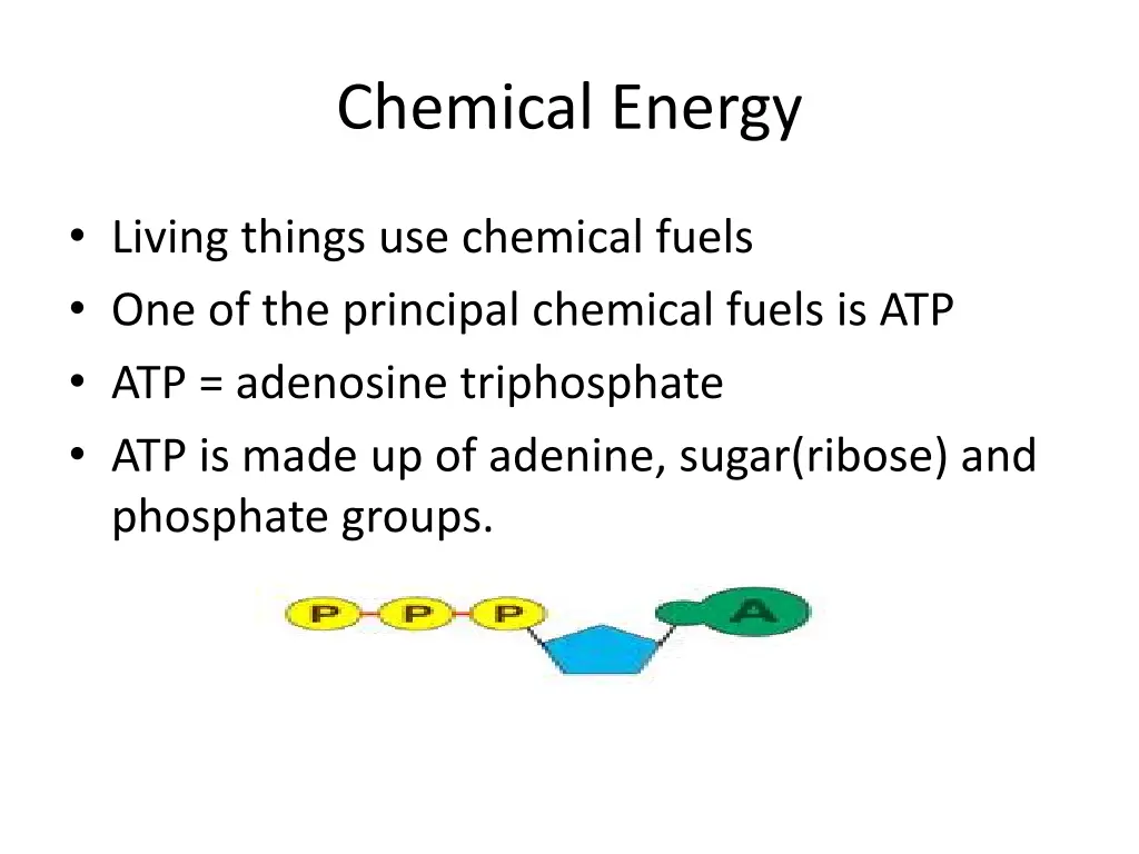 chemical energy