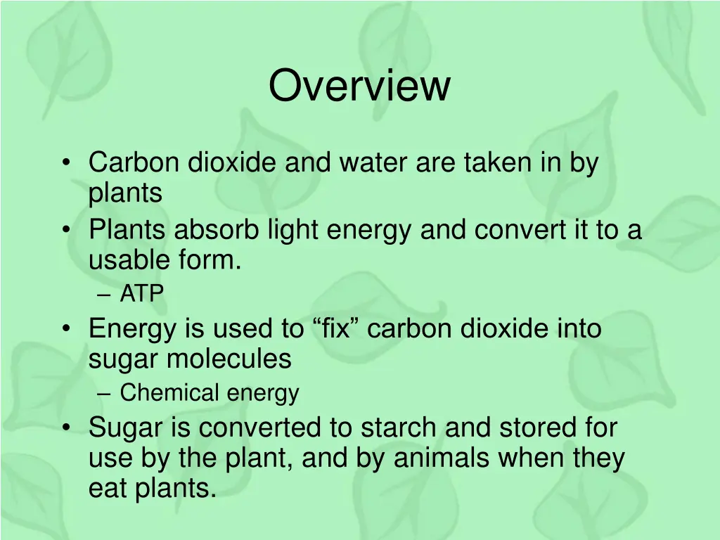 overview 2