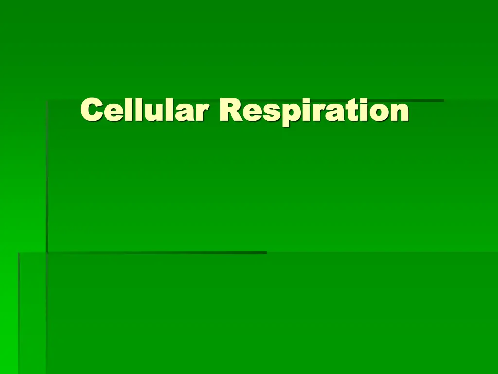 cellular respiration cellular respiration