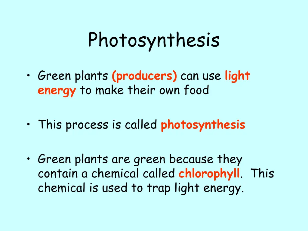 photosynthesis