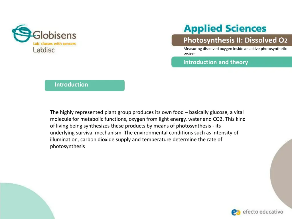 photosynthesis ii dissolved o 2 measuring 1