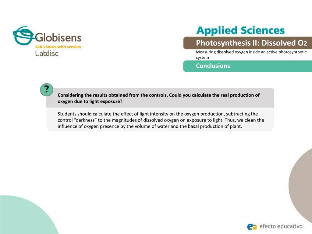 photosynthesis ii dissolved o 2 measuring 18