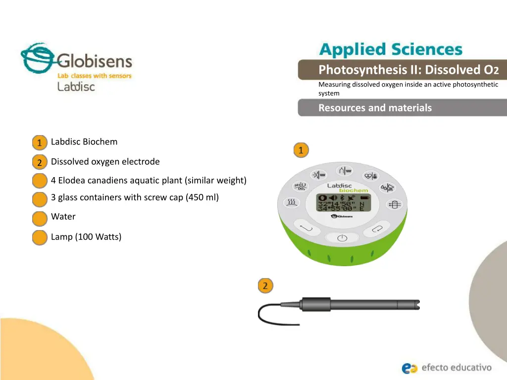 photosynthesis ii dissolved o 2 measuring 6