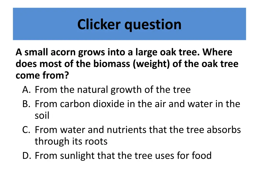 clicker question