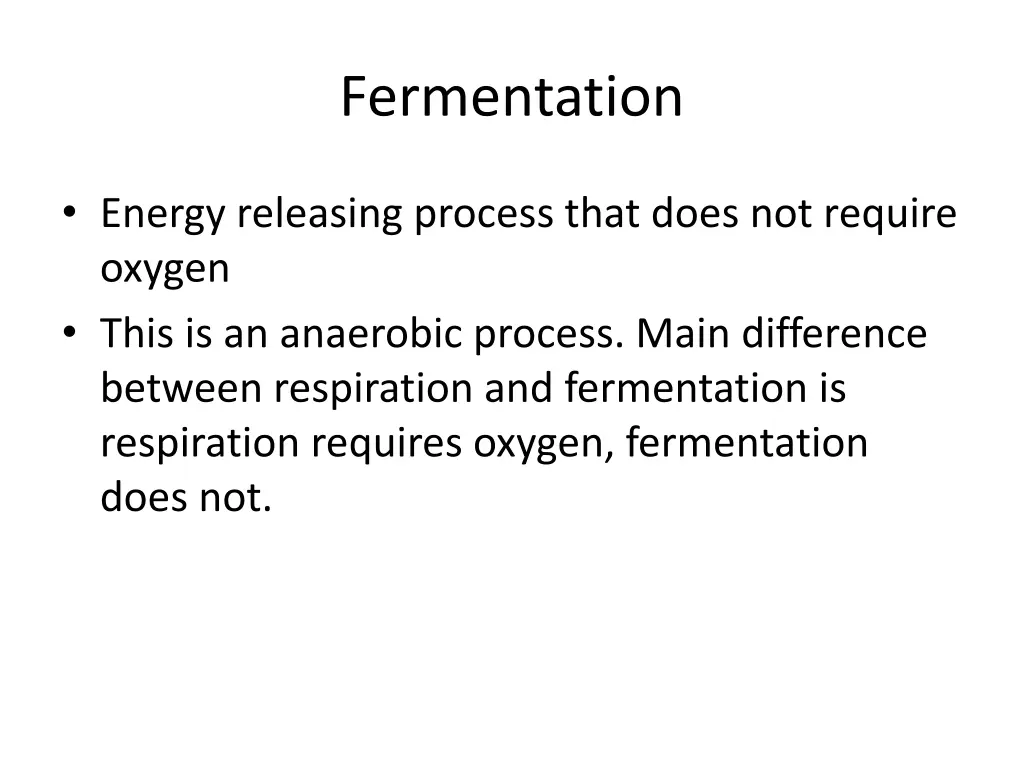 fermentation