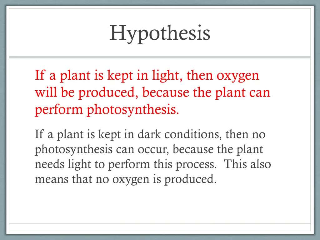 hypothesis