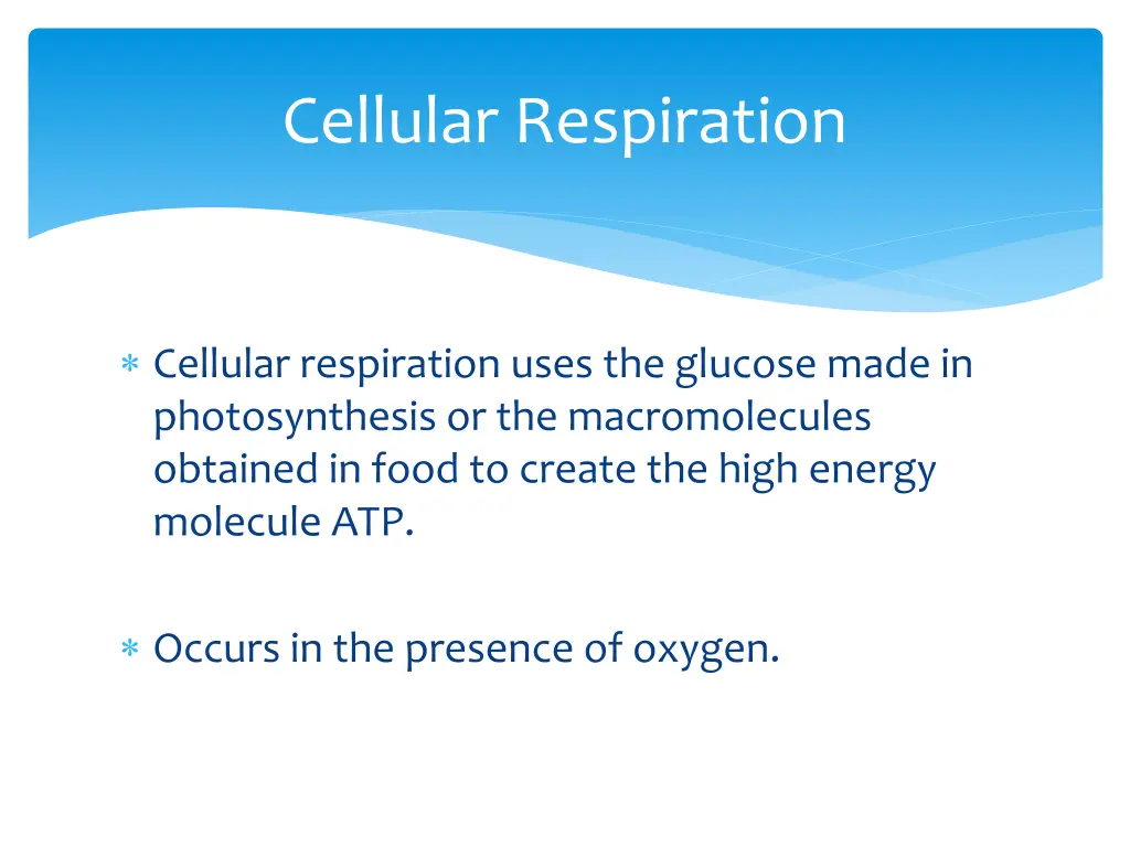 cellular respiration