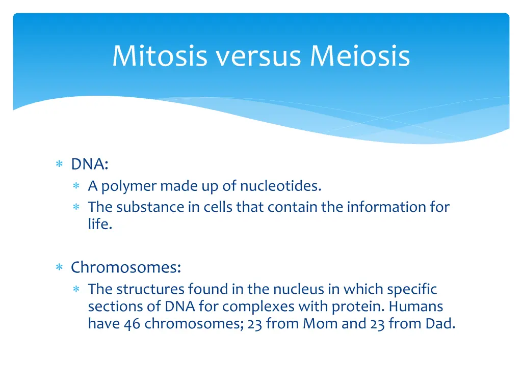 mitosis versus meiosis 2