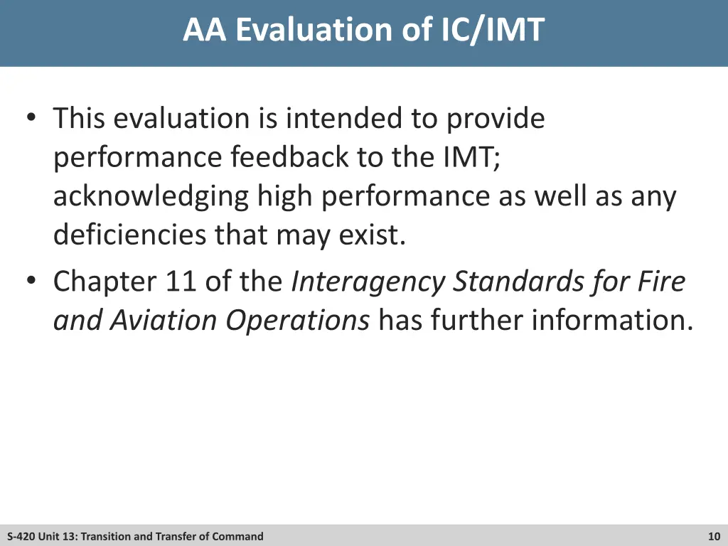 aa evaluation of ic imt