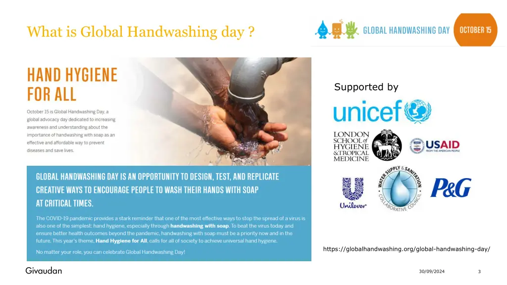 what is global handwashing day