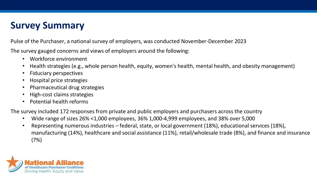 survey summary