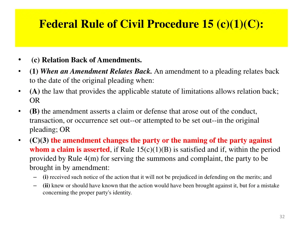 federal rule of civil procedure 15 c 1 c