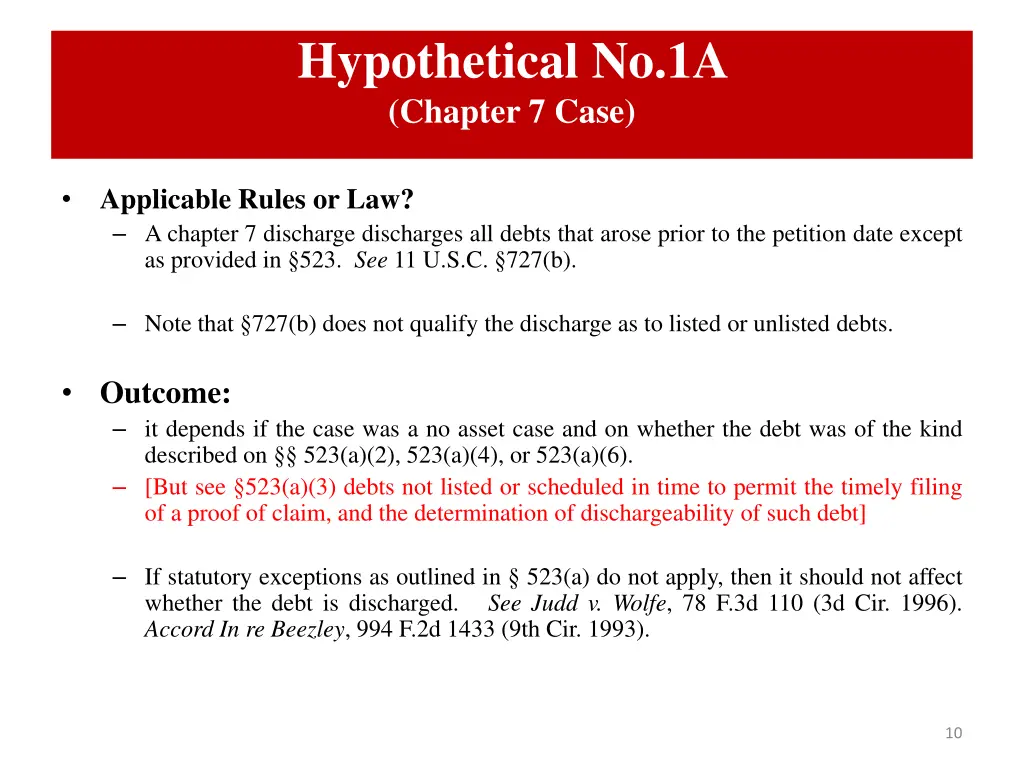 hypothetical no 1a chapter 7 case 1