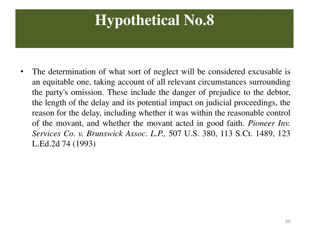 hypothetical no 8 1