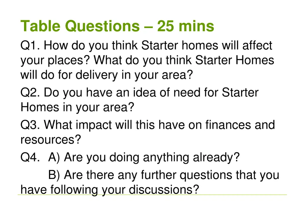 table questions 25 mins q1 how do you think