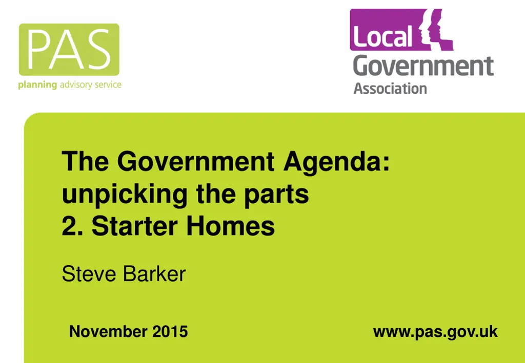 the government agenda unpicking the parts 1