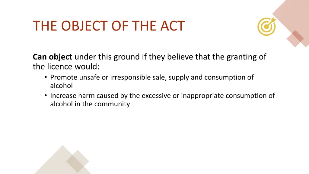 the object of the act