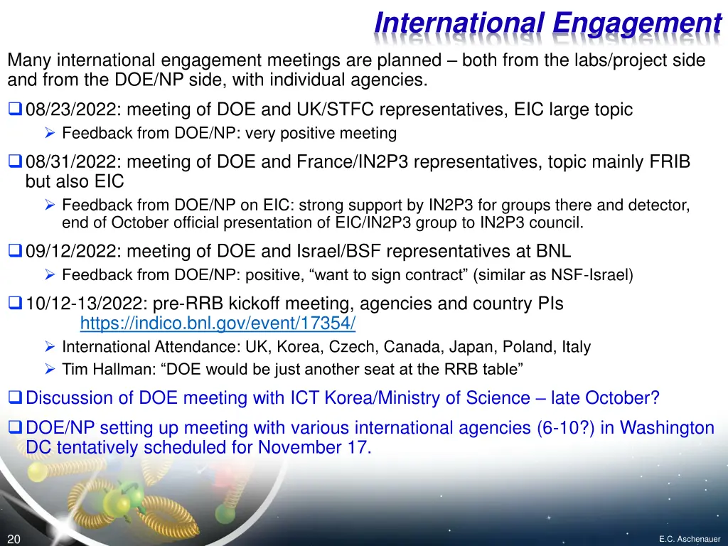 international engagement