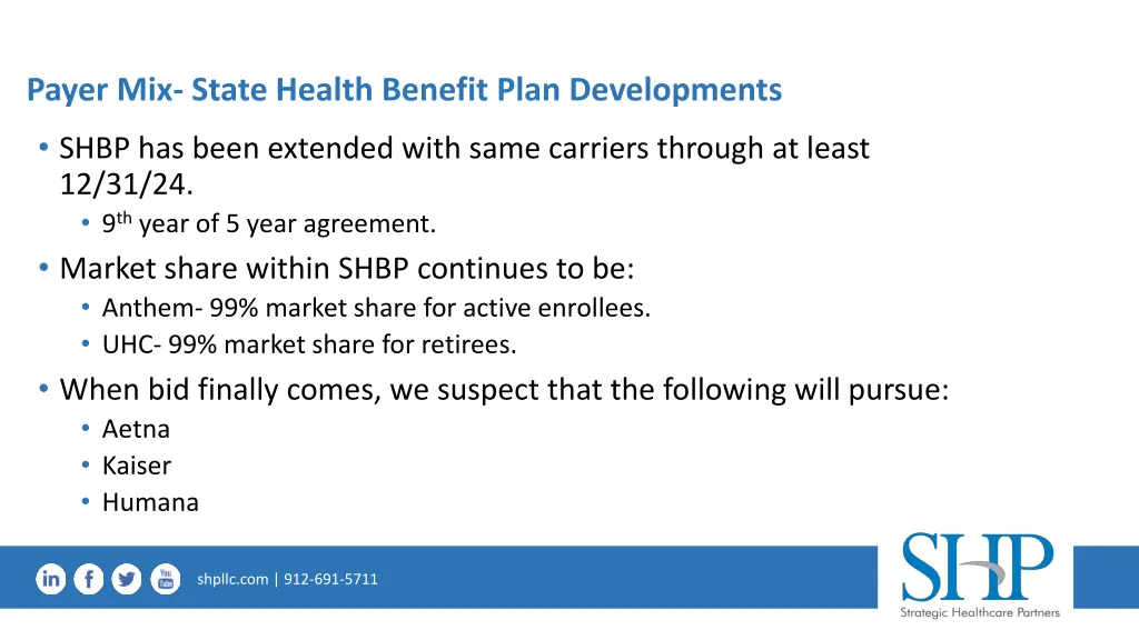 payer mix state health benefit plan developments