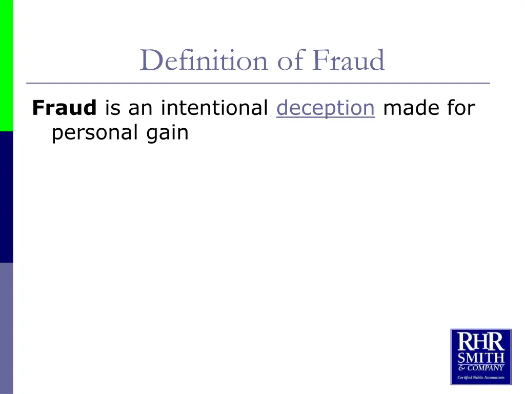 definition of fraud