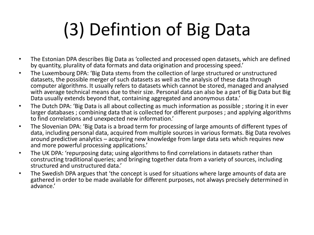 3 defintion of big data 4