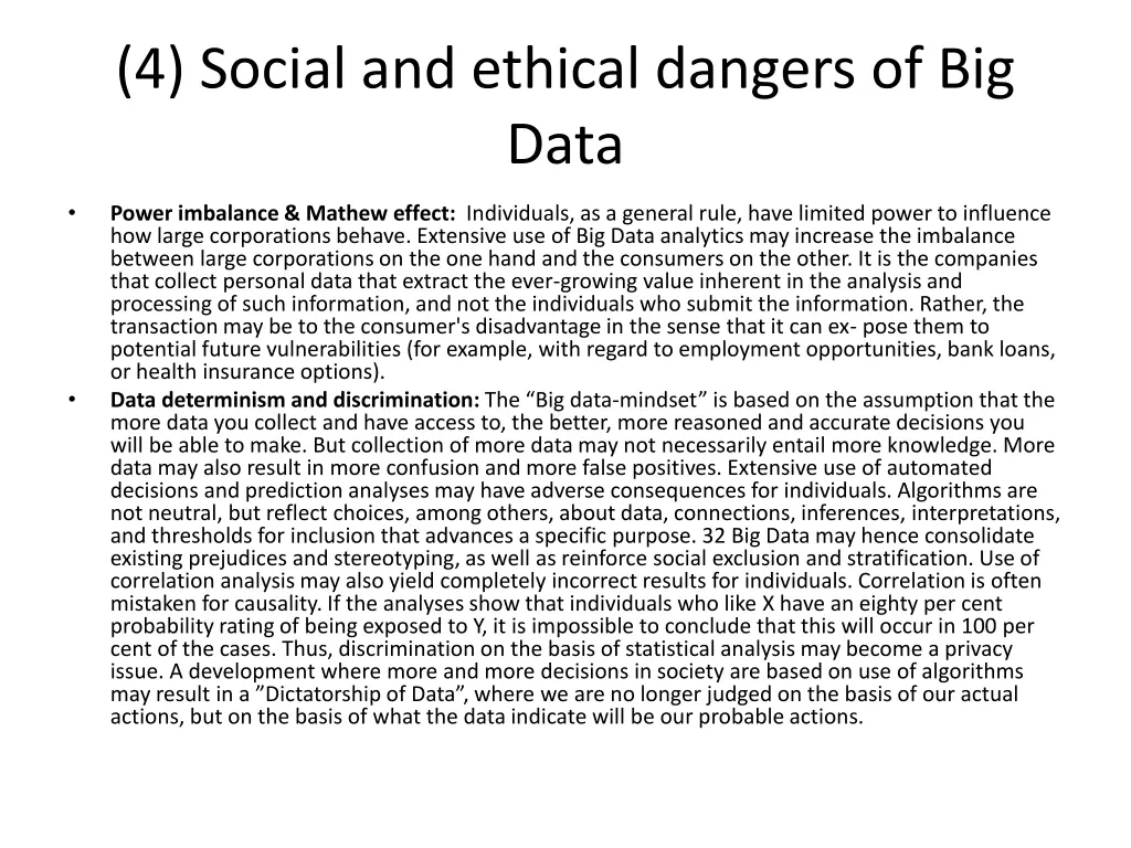 4 social and ethical dangers of big data