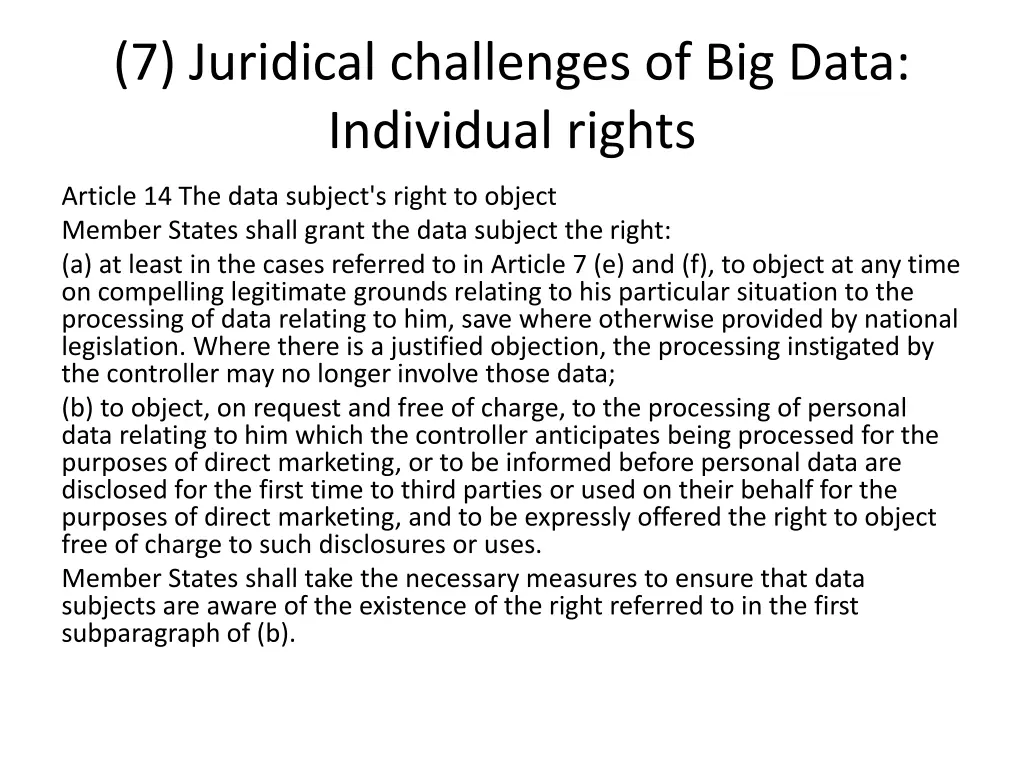 7 juridical challenges of big data individual