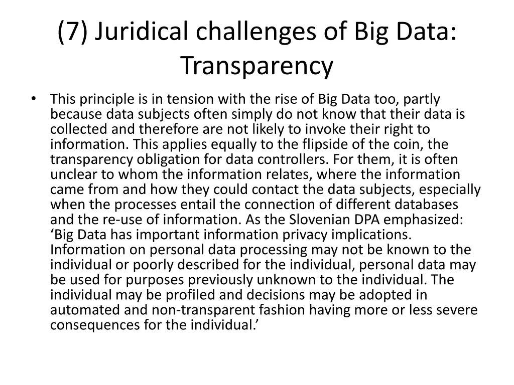 7 juridical challenges of big data transparency 3