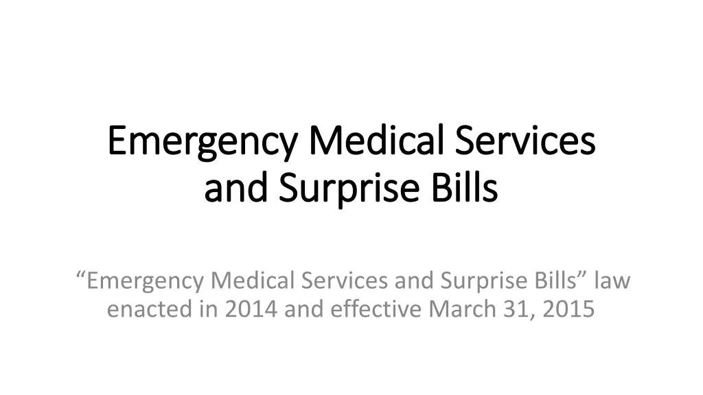 emergency medical services emergency medical